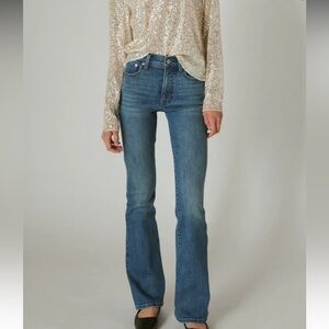 Lucky Brand Blue Flare Stevie High Rise Jeans